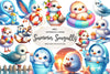 Summer Seagulls Clipart Bundle 1