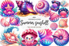 Summer Seashells Clipart Bundle