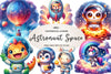 Astronaut Space Clipart Bundle