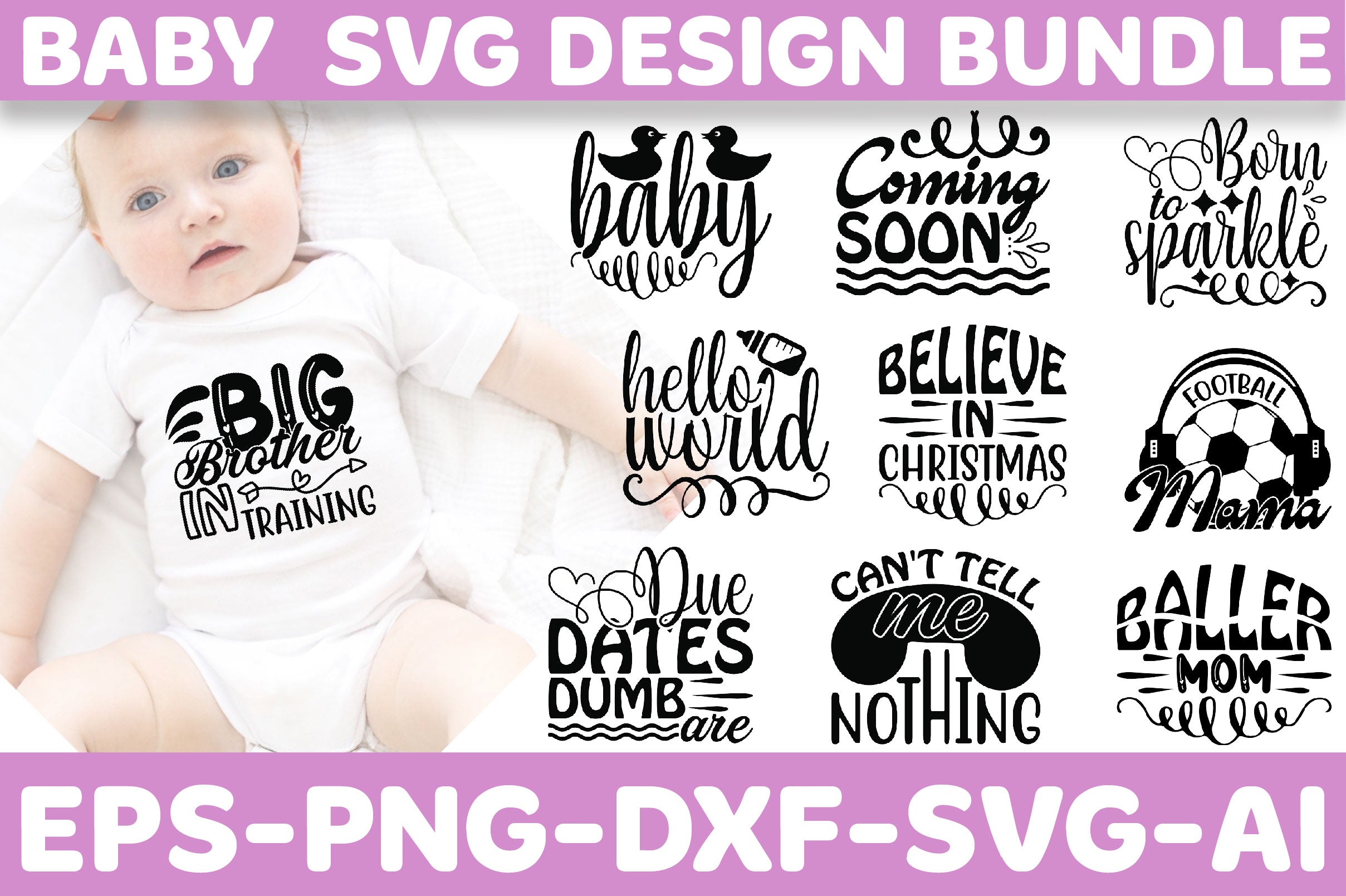 Baby SVG Bundle 13 - CraftNest - Digital Crafting and Art