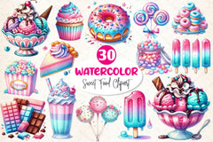 Sweet Food Clipart Bundle - CraftNest - Digital Crafting and Art