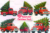 Christmas Truck Clipart Bundle