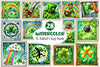 St Patrick's Day Postage Stamp Clipart Bundle