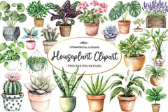 Houseplant Clipart Bundle - CraftNest - Digital Crafting and Art