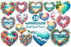 Heart Beach Frame Clipart Bundle 1
