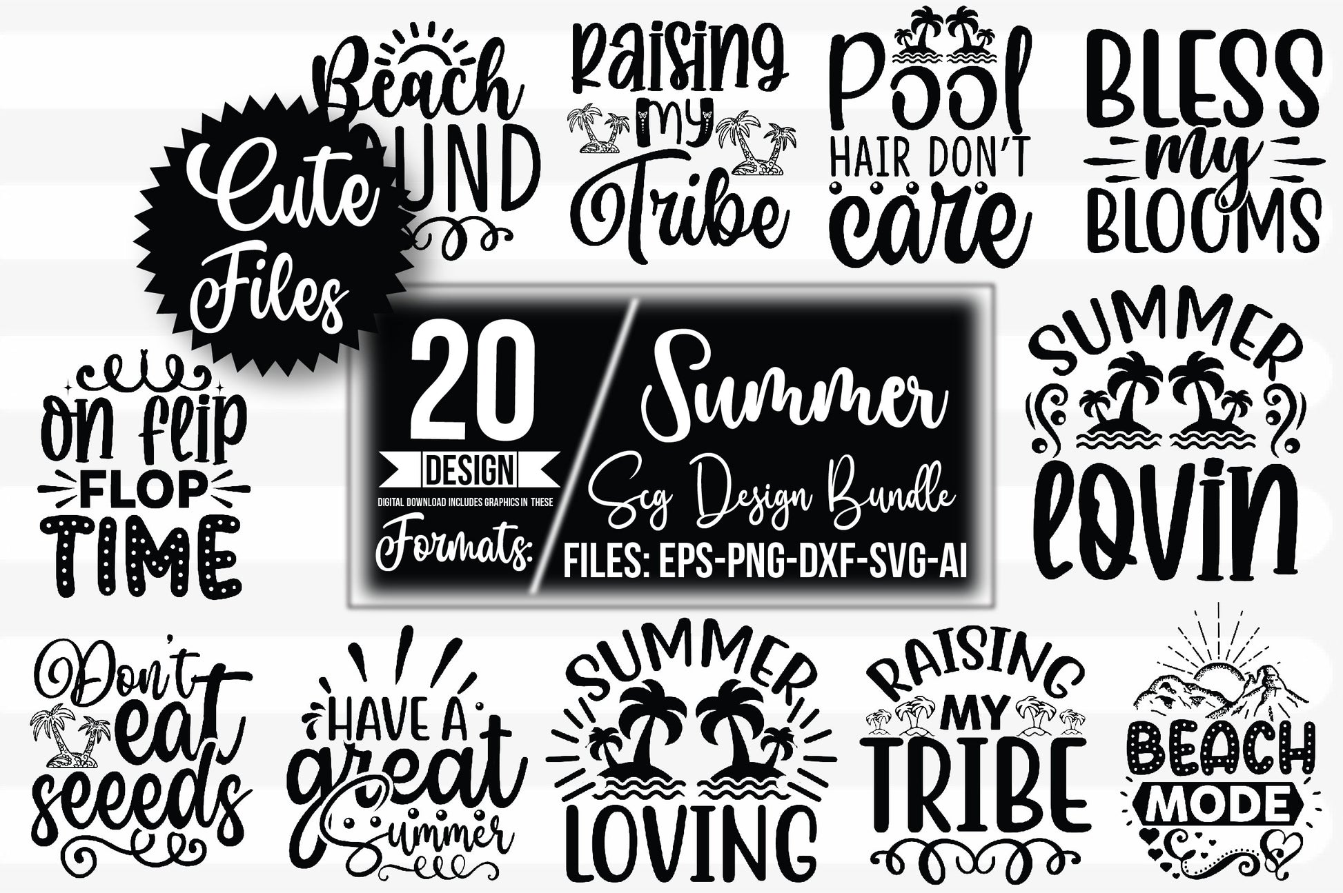 Summer SVG Bundle 10 - CraftNest - Digital Crafting and Art