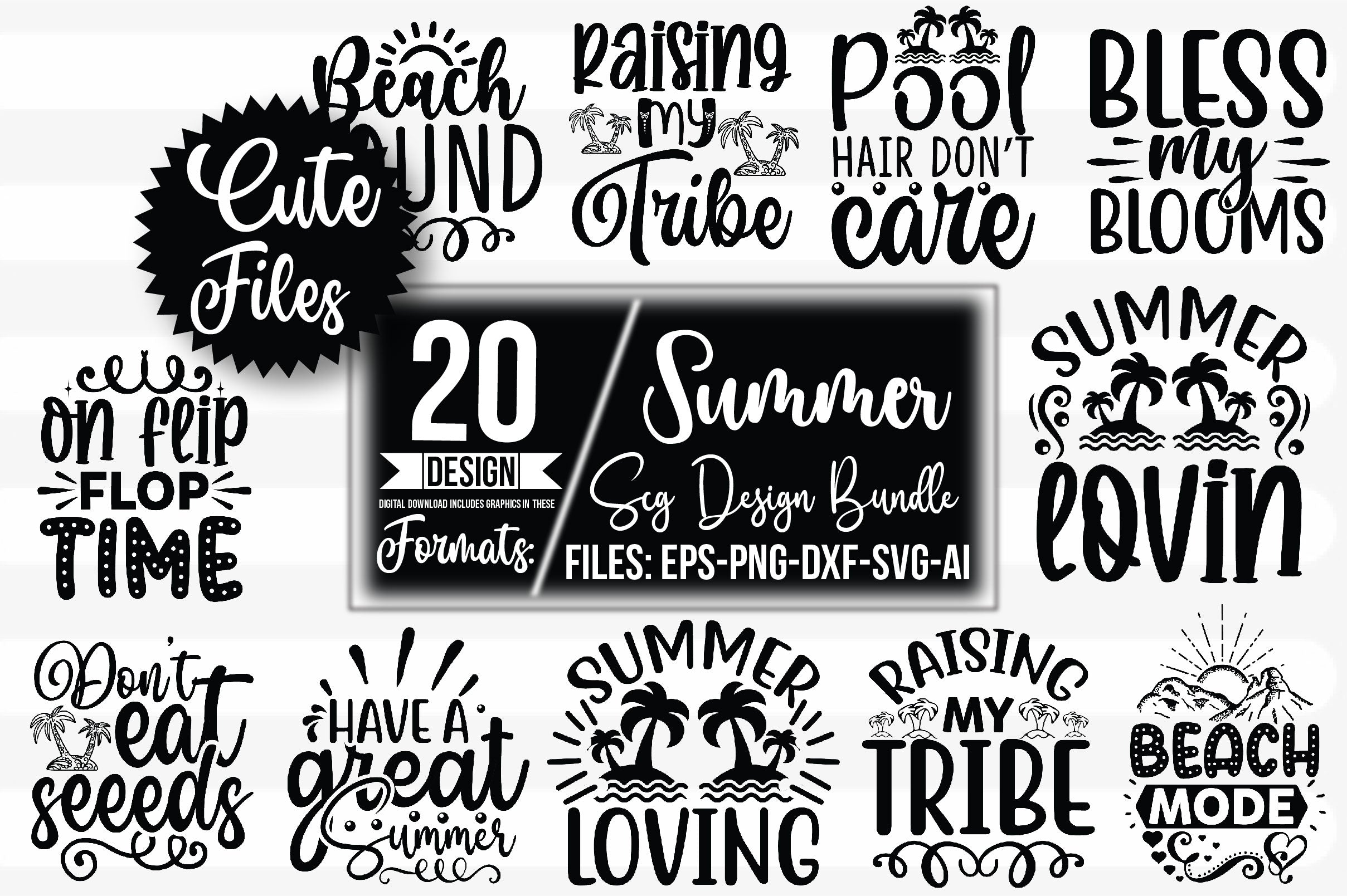 Summer SVG Bundle 10 - CraftNest - Digital Crafting and Art