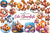 Cute Clownfish Clipart Bundle