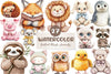 Knitted Plush Baby Animals Clipart Bundle