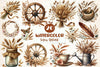 Sepia Spring Clipart Bundle
