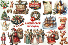 Good Old Christmas Clipart Bundle - CraftNest - Digital Crafting and Art