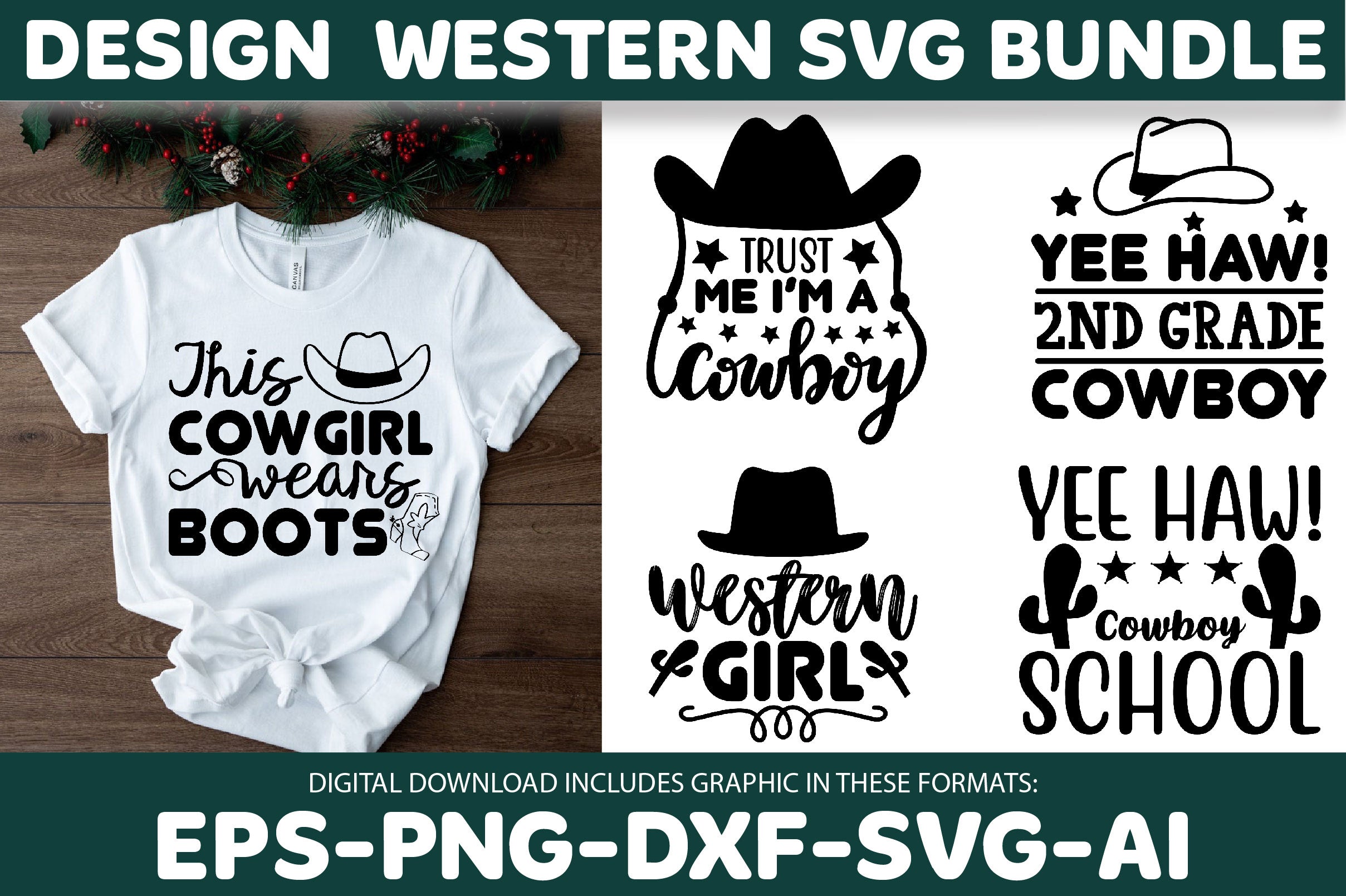 Western SVG Bundle 3 - CraftNest - Digital Crafting and Art
