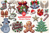 Rhinestone Christmas Clipart Bundle