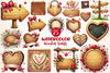 Valentines Empty Wooden Signs Clipart Bundle