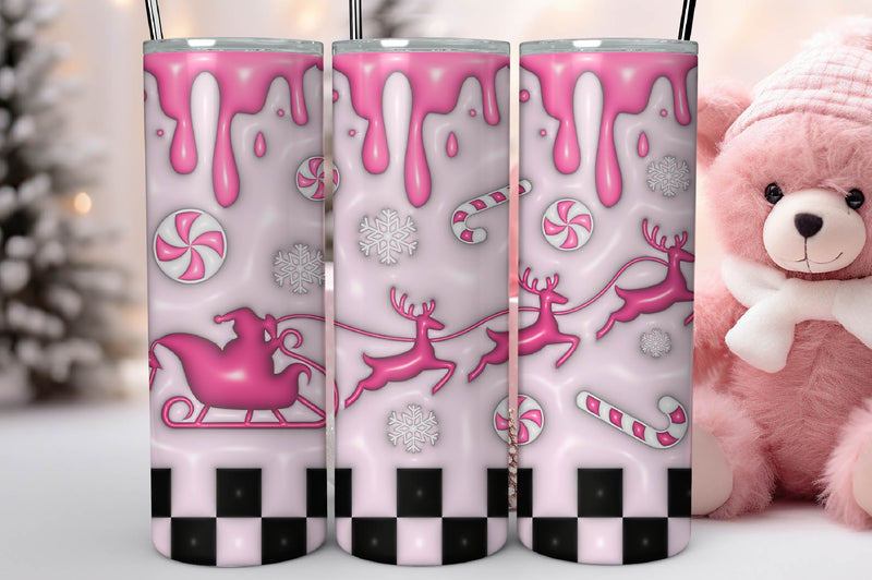 3D Christmas Inflated Tumbler Bundle 14 - CraftNest - Digital Crafting and Art