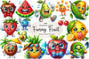 Funny Fruit Clipart Bundle 2