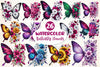 Butterfly Flowers Clipart Bundle 27