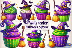 Halloween Cupcake Clipart Bundle - CraftNest - Digital Crafting and Art