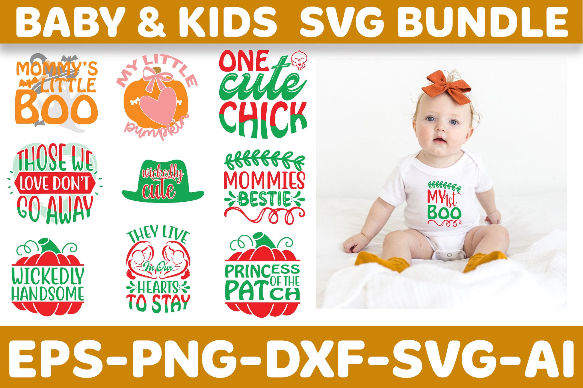 Baby & Kids SVG Bundle - CraftNest - Digital Crafting and Art