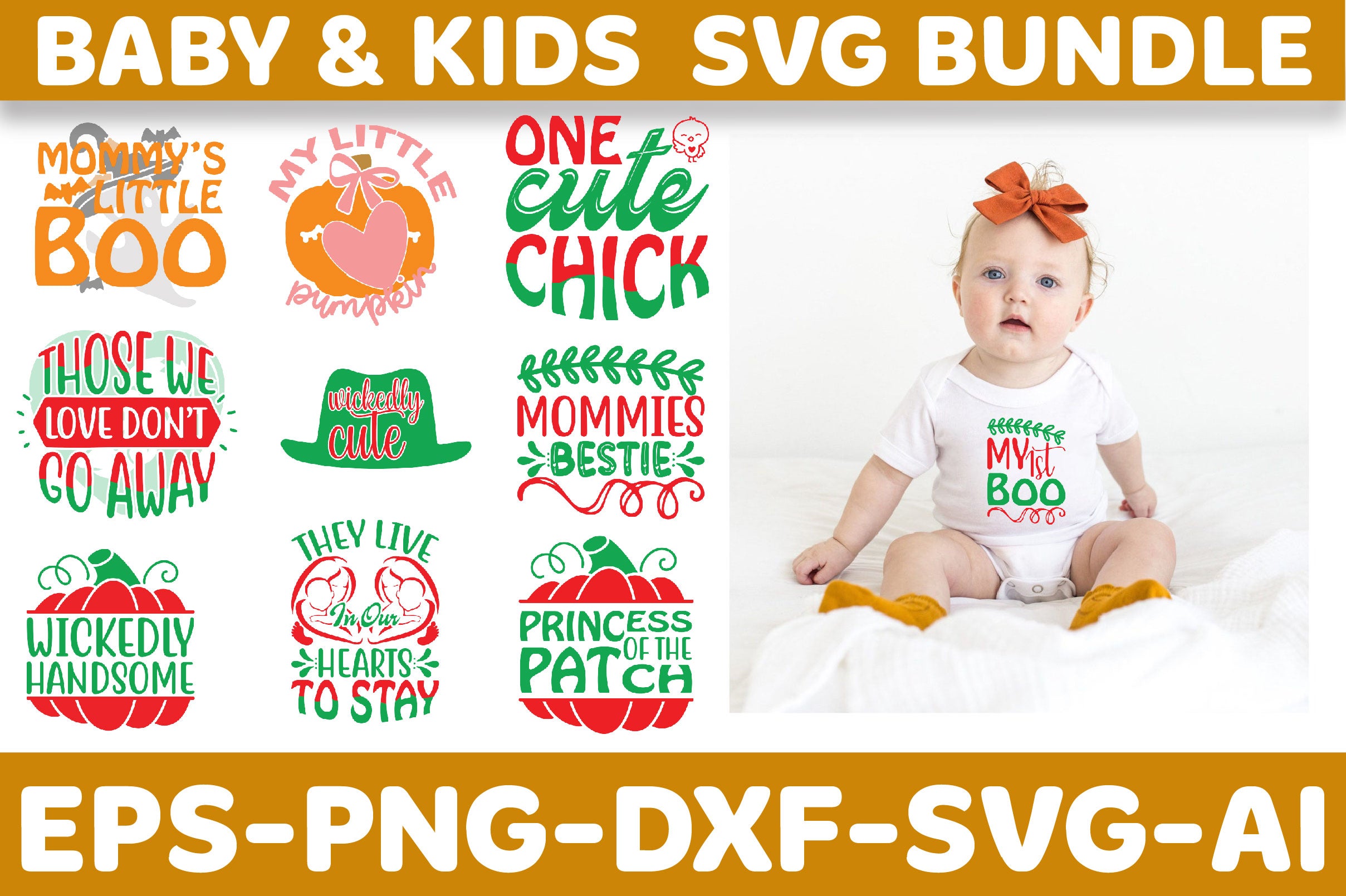 Baby & Kids SVG Bundle - CraftNest - Digital Crafting and Art