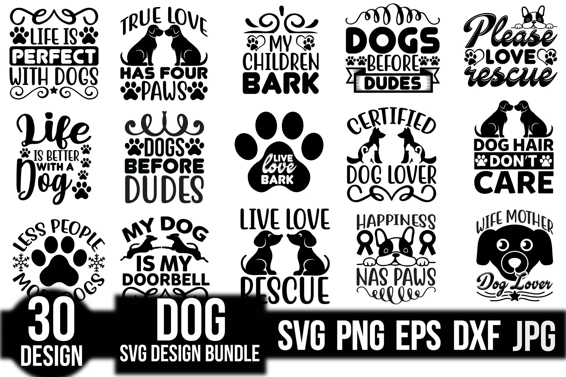 Dog SVG Bundle 11 - CraftNest - Digital Crafting and Art
