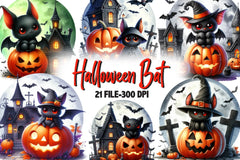 Halloween Bat Clipart Bundle 1 - CraftNest - Digital Crafting and Art