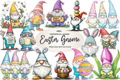 Easter Gnome Clipart Bundle 2 - CraftNest - Digital Crafting and Art