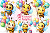 23 Cute Party Bee Clipart Bundle