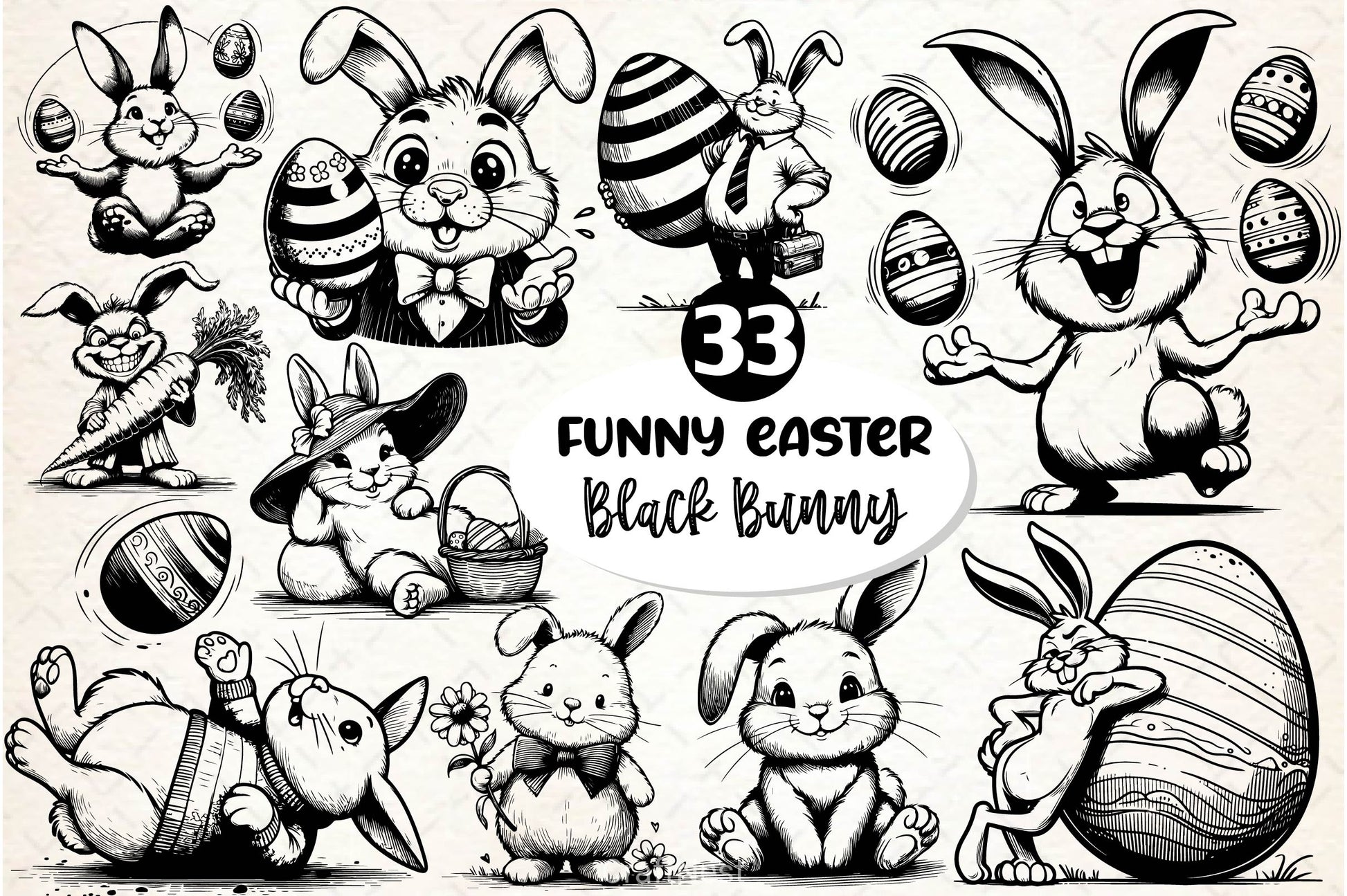 Easter Bunny SVG Bundle - CraftNest - Digital Crafting and Art