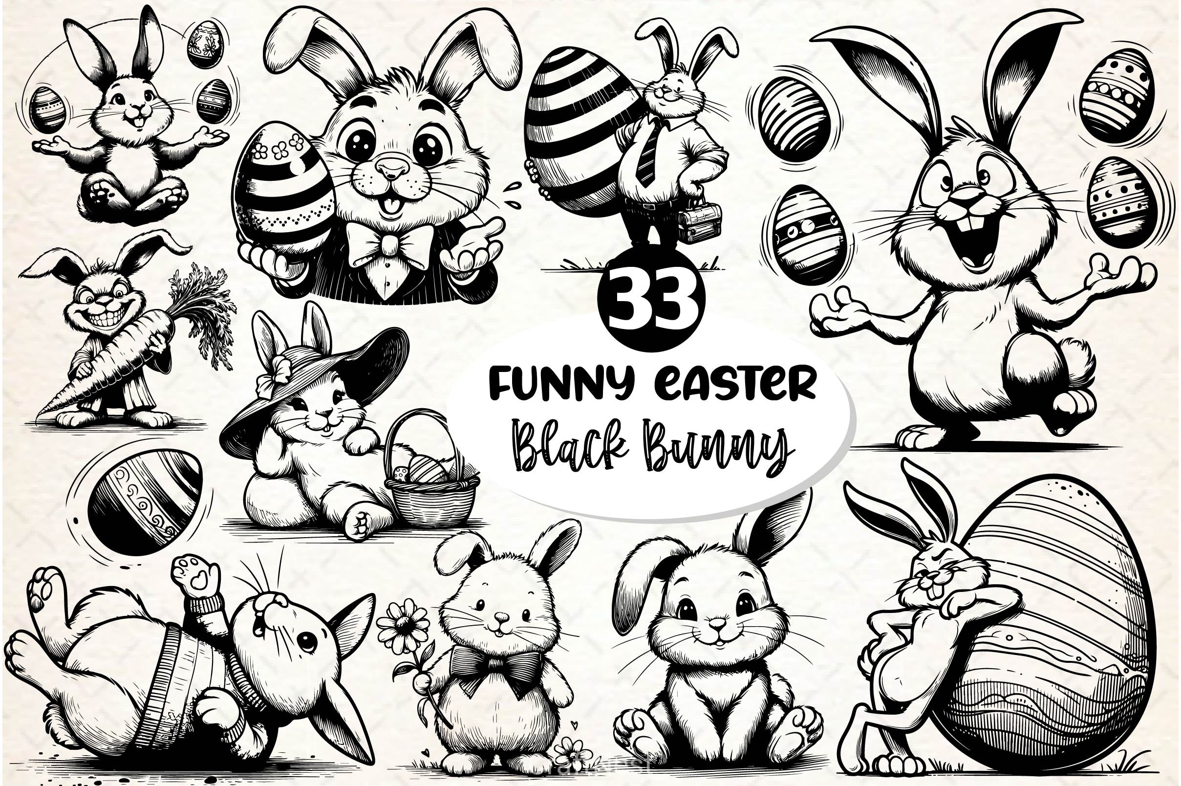 Easter Bunny SVG Bundle - CraftNest - Digital Crafting and Art