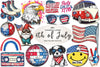 Retro 4th Of July Clipart Bundle
