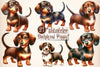 Dachshund Puppy Clipart Bundle