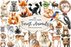 Woodland Forest Animals Clipart Bundle 2