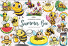 Summer Bee Clipart Bundle