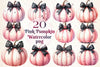 Pink Pumpkin Clipart Bundle 1