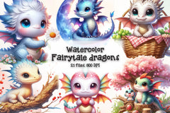 Fairytale Dragons Clipart Bundle - CraftNest - Digital Crafting and Art