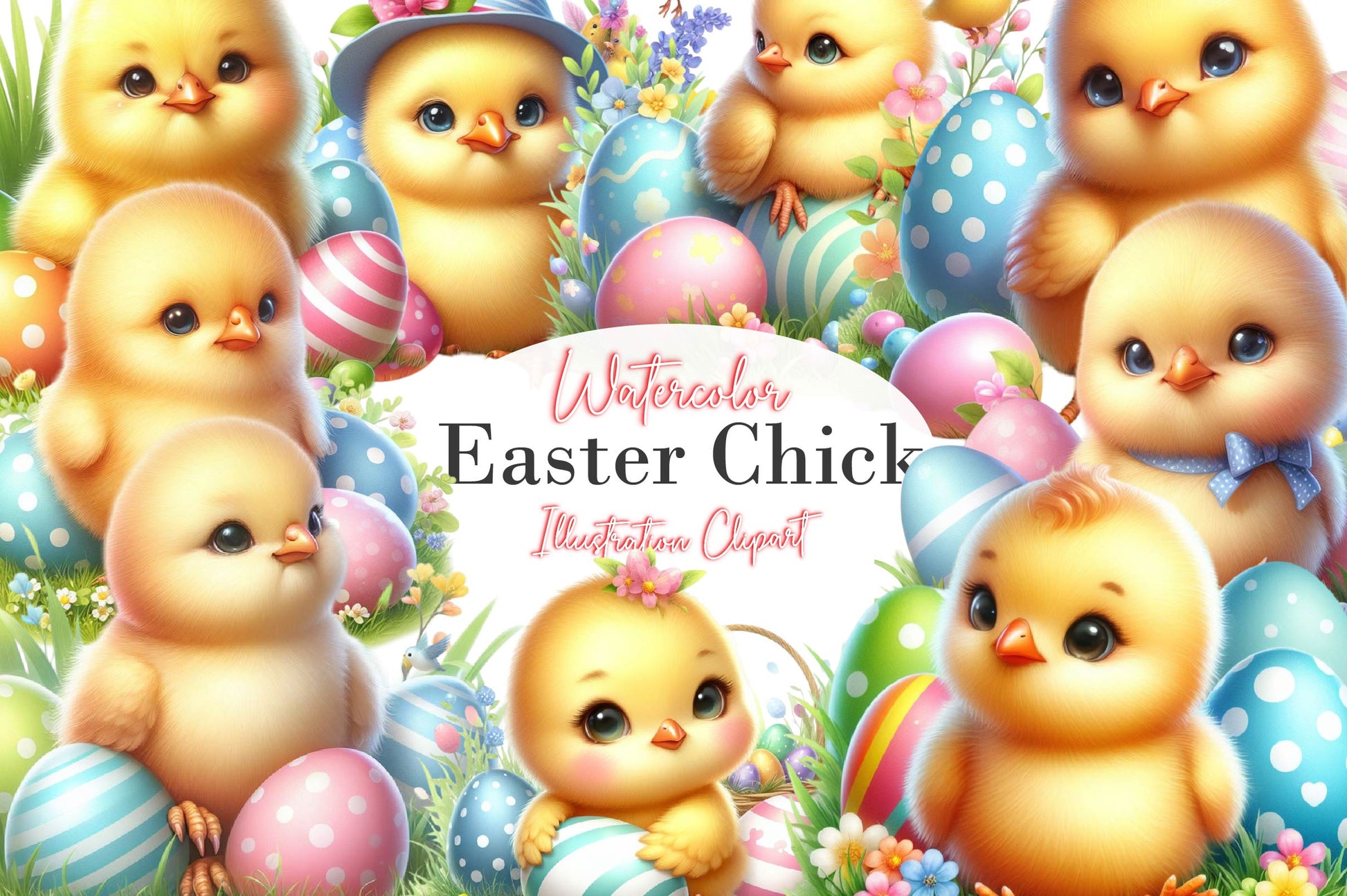 Easter Chick Clipart Bundle - CraftNest - Digital Crafting and Art