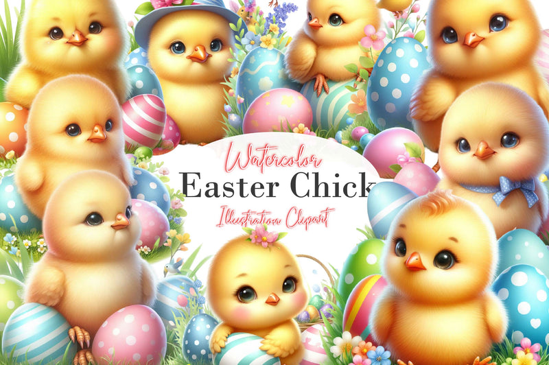 Easter Chick Clipart Bundle - CraftNest - Digital Crafting and Art