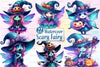 Halloween Scary Fairy Clipart Bundle