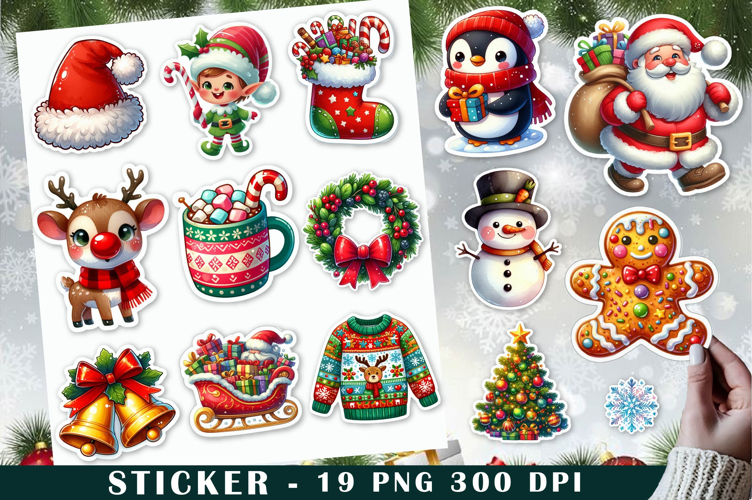 Christmas Sticker - CraftNest - Digital Crafting and Art