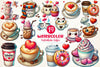 Valentine Day Coffee Clipart Bundle 1