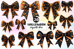 Halloween Coquette Bow Clipart Bundle 3 - CraftNest - Digital Crafting and Art