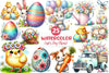 Cute Easter Day Clipart Bundle