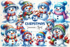 Christmas Icing Snowman Clipart Bundle
