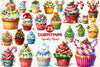 Christmas Cupcake Christmas Cupcakes Clipart Bundle