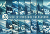 Winter Mountain Background Bundle