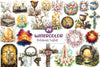 Antique Religious Easter Clipart Bundle