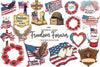 Freedom Forever Memorial Day Design Clipart Bundle