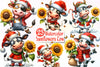 Cow Sunflowers Clipart Bundle