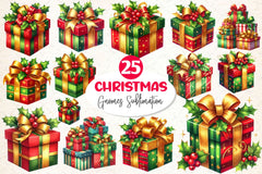 Christmas Gifts Clipart Bundle - CraftNest - Digital Crafting and Art